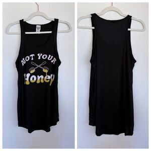 Color Bear "Not Your Honey" Women's Tank Top in Black Sizes Small, Med & Large